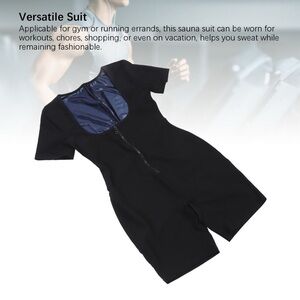 Black Sauna Suit for Workouts